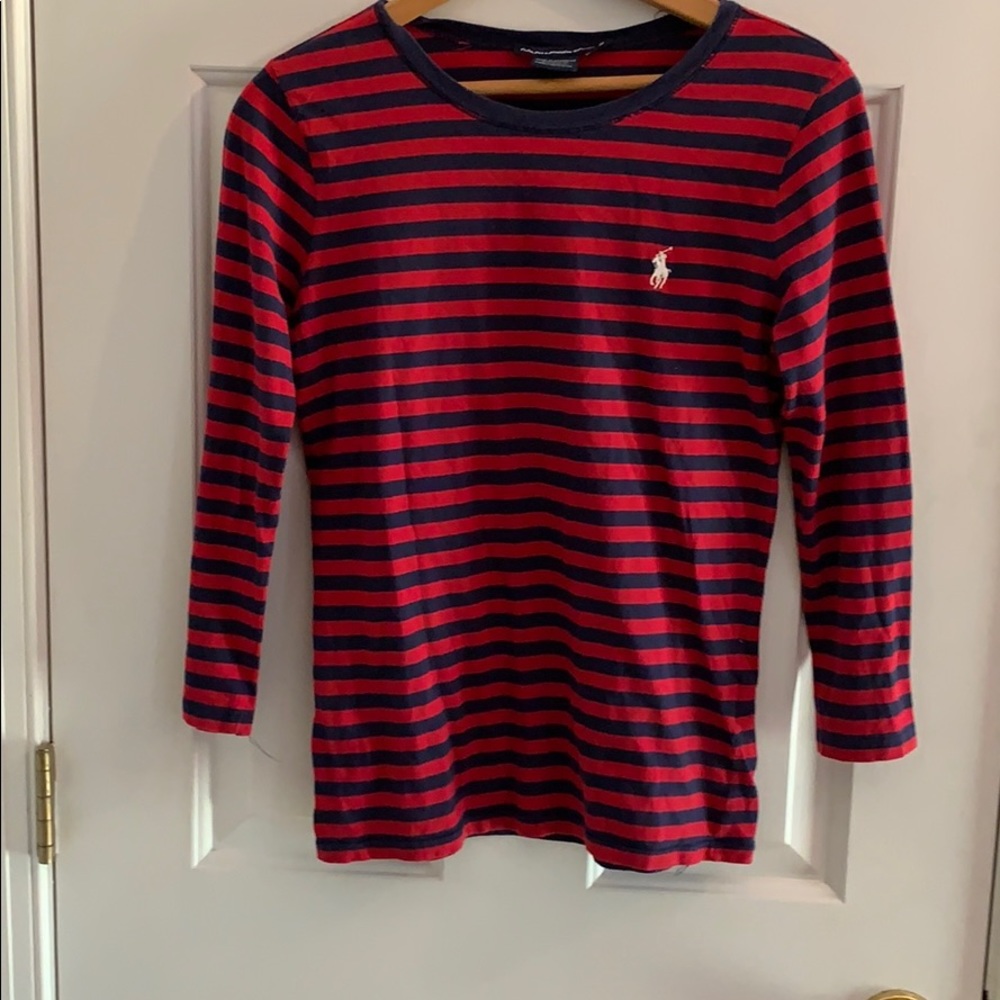 Ralph Lauren Sport red/navy shirt. Size M.